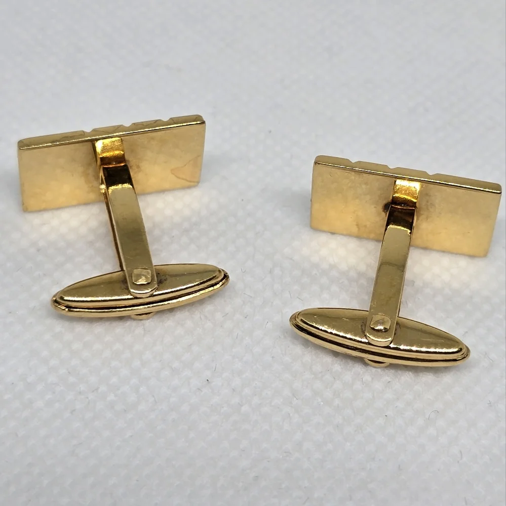 Dunhill Gold and Silver Tie Pin Cufflinks Set